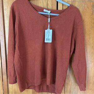 Milano Rust Long Sleeve Top